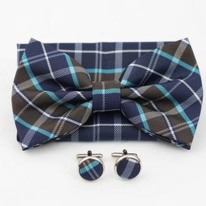 BOW TIE SET (bowtie, pocket square, flower pin)